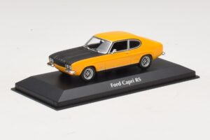 Ford Capri Mk1 RS Galben cu Capotă Neagră Maxichamps 1:43 940085800 Metal - imaginea 2 din 4