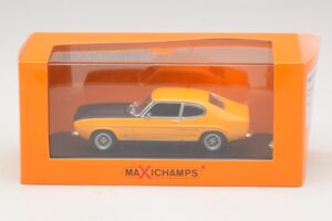 Ford Capri Mk1 RS Galben cu Capotă Neagră Maxichamps 1:43 940085800 Metal - imaginea 4 din 4