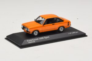Ford Escort 1600 Sport Mk2 Portocaliu Minichamps 1:43 400084471 Metal - imaginea 2 din 4