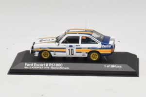 Ford Escort Mk2 RS1800 #10 A. Vatanen / D. Richards Rally Acropolis 1978 Minichamps 1:43 400808410 Metal