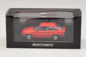Ford Escort Mk3 3 Uși Roșu Minichamps 1:43 400085000 Metal - imaginea 4 din 4
