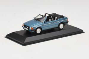 Ford Escort Mk3 Cabriolet Albastru Metalizat Minichamps 1:43 400085030 Metal - imaginea 2 din 4