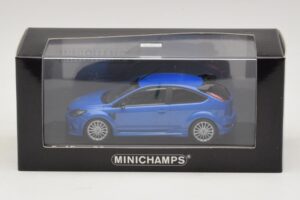 Ford Focus RS Mk2 Albastru Metalizat Minichamps 1:43 400088101 Metal - imaginea 4 din 4