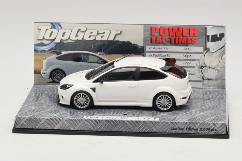 Ford Focus RS Mk2 Top Gear Alb Fără Figurină Minichamps 1:43 519438810-R1 Metal