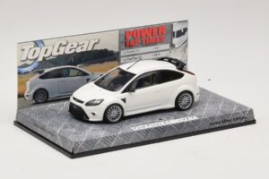 Ford Focus RS Mk2 Top Gear Alb Fără Figurină Minichamps 1:43 519438810-R1 Metal - imaginea 2 din 5