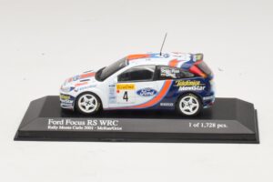 Ford Focus RS WRC #4 C. McRae / N. Grist Rally Monte Carlo 2001 Minichamps 1:43 430018904 Metal