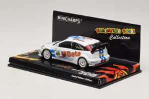 Ford Focus RS WRC #46 V. Rossi / C. Cassina RAC Rally 2007 Cutie Deteriorată Minichamps 1:43 400078446-O1 Metal - imaginea 3 din 5
