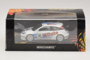 Ford Focus RS WRC #46 V. Rossi / C. Cassina RAC Rally 2007 Minichamps 1:43 400078446 Metal - imaginea 5 din 5