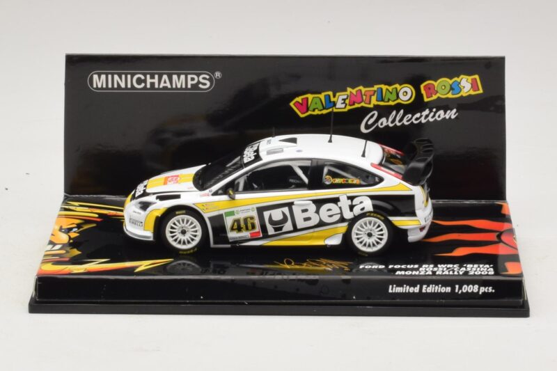 Ford Focus RS WRC #46 V. Rossi / C. Cassina Monza Rally Show 2008 Minichamps 1:43 400088946 Metal