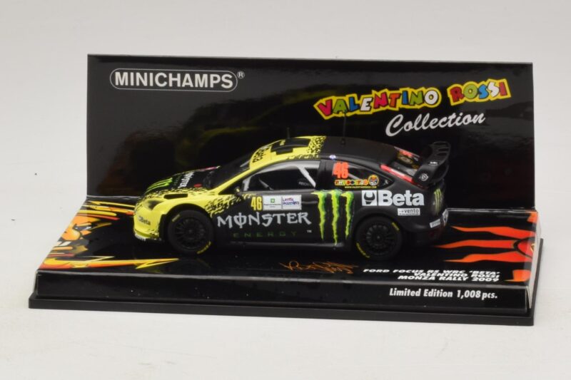 Ford Focus RS WRC #46 V. Rossi / C. Cassina Monza Rally Show 2009 Minichamps 1:43 Ford Focus RS WRC #46 V. Rossi / C. Cassina Monza Rally Show 2009 Minichamps 1:43 400098946 Metal