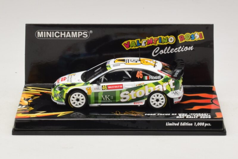 Ford Focus RS WRC #46 V. Rossi / C. Cassina RAC Rally 2008 Minichamps 1:43 400088146 Metal