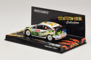 Ford Focus RS WRC #46 V. Rossi / C. Cassina RAC Rally 2008 Minichamps 1:43 400088146 Metal - imaginea 3 din 5