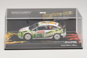 Ford Focus RS WRC #46 V. Rossi / C. Cassina RAC Rally 2008 Minichamps 1:43 400088146 Metal - imaginea 4 din 5