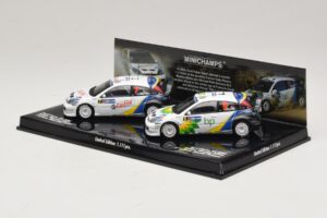 Ford Focus RS WRC Rally Mexico 2004 Set Minichamps 1:43 402048376 Metal - imaginea 3 din 5