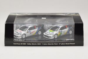 Ford Focus RS WRC Rally Mexico 2004 Set Minichamps 1:43 402048376 Metal - imaginea 5 din 5