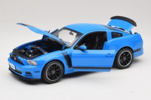 Ford Mustang Boss 302 S197 Albastru Shelby Collectibles 1:18 25414S Metal - imaginea 2 din 8