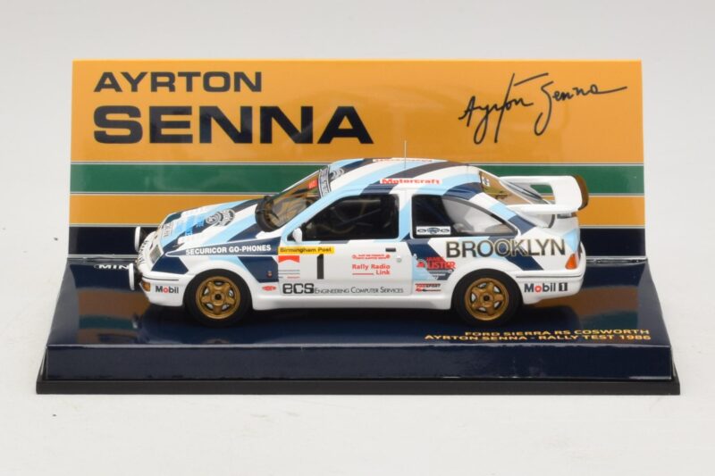 Ford Sierra RS Cosworth #1 A. Senna Rally Test 1986 Minichamps 1:43 Ford Sierra RS Cosworth #1 A. Senna Rally Test 1986 Minichamps 1:43 540864399 Metal