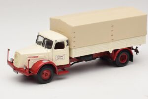 Henschel HS 140 Camion cu Platformă Alb Roșu Minichamps 1:43 439171020 Metal