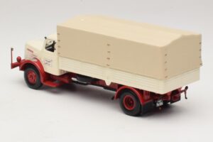 Henschel HS 140 Camion cu Platformă Alb Roșu Minichamps 1:43 439171020 Metal - imaginea 5 din 6