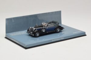 Horch 853 A Sport Cabriolet Negru Albastru Minichamps 1:43 436012036 Metal - imaginea 2 din 5