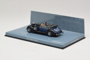 Horch 853 A Sport Cabriolet Negru Albastru Minichamps 1:43 436012036 Metal - imaginea 3 din 5