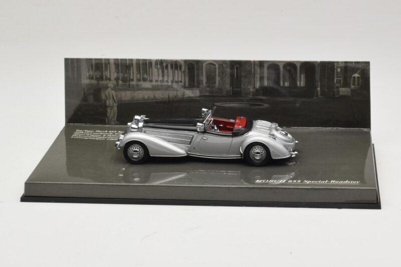 Horch 855 Special Roadster Argintiu Negru Minichamps 1:43 436014204 Metal