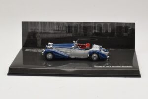 Horch 855 Special Roadster Argintiu Albastru Minichamps 1:43 436014202 Metal