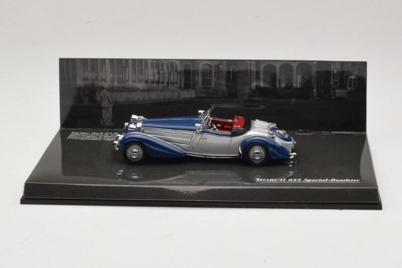 Horch 855 Special Roadster Argintiu Albastru Minichamps 1:43 436014202 Metal