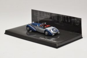 Horch 855 Special Roadster Argintiu Albastru Minichamps 1:43 436014202 Metal - imaginea 3 din 5