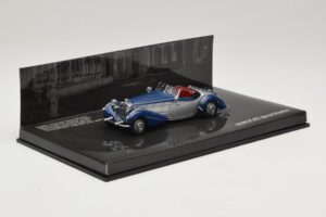 Horch 855 Special Roadster Albastru Argintiu Fără Cutie Exterioară Minichamps 1:43 436014202-O1 Metal - imaginea 2 din 4