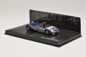 Horch 855 Special Roadster Albastru Argintiu Fără Cutie Exterioară Minichamps 1:43 436014202-O1 Metal - imaginea 3 din 4