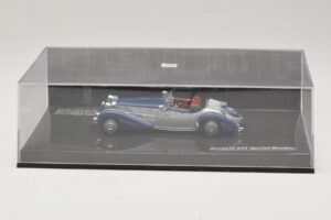 Horch 855 Special Roadster Albastru Argintiu Fără Cutie Exterioară Minichamps 1:43 436014202-O1 Metal - imaginea 4 din 4