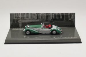 Horch 855 Special Roadster Argintiu Verde Minichamps 1:43 436014205 Metal