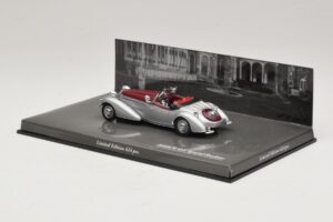 Horch 855 Spezial Roadster Argintiu Roșu Minichamps 1:43 436014206 Metal - imaginea 3 din 5