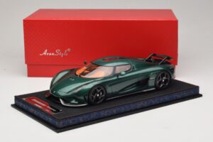 Koenigsegg Regera Carbon Verde Nuanțat FrontiArt 1:18 AS010-110 Rășină - imaginea 6 din 7
