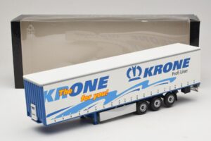 Krone Profiliner Semiremorcă Articulată Cu Prelată Minichamps 1:43 439911120 Metal - imaginea 6 din 6