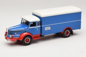 Krupp Titan Camion cu Cutie Albastru Roșu Minichamps 1:43 439069040 Metal