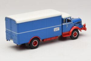 Krupp Titan Camion cu Cutie Albastru Roșu Minichamps 1:43 439069040 Metal - imaginea 2 din 6