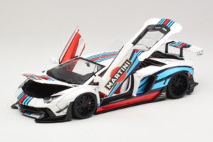 Lamborghini Aventador LB Works Martini Livery AUTOart 1:18 79185 Compozit - imaginea 2 din 8