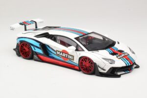 Lamborghini Aventador LB Works Martini Livery AUTOart 1:18 79185 Compozit - imaginea 6 din 8