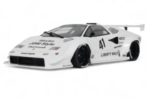 Lamborghini Countach LB-Works Alb GT Spirit 1:18 Z356-WH Rășină