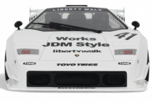 Lamborghini Countach LB-Works Alb GT Spirit 1:18 Z356-WH Rășină - imaginea 4 din 5