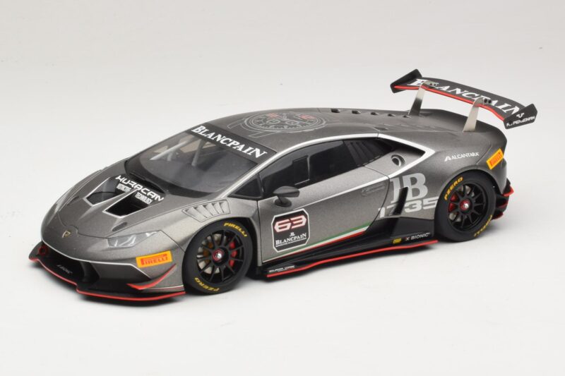 Lamborghini Huracan LP620-2 Super Trofeo #63 Gri Închis 2016 AUTOart 1:18 81559 Compozit