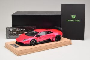 Lamborghini Murcielago Liberty Walk Roz Lucios AB Models 1:18 REMC044 Rășină - imaginea 7 din 7