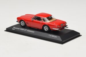 Maserati 5000 GT Allemano Roșu Minichamps 1:43 437123321 Metal - imaginea 3 din 4