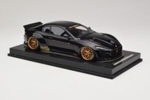Maserati GranTurismo Liberty Walk Negru cu Jante Aurii AB Models 1:18 MAS-LB08-C Rășină - imaginea 4 din 7