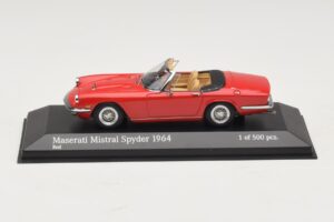 Maserati Mistral Spyder Roșu Minichamps 1:43 Maserati Mistral Spyder Roșu Minichamps 1:43 437123430 Metal