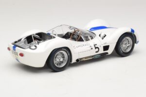 Maserati Tipo 61 #5 S. Moss / D. Gurney Camoradi ADAC 1000km Nurburgring Winner 1960 Minichamps 1:18 100601205 Metal - imaginea 3 din 8