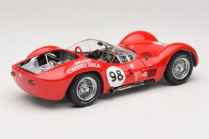 Maserati Tipo 61 #98 C. Shelby Times Mirror Grand Prix for Sportscars 1960 Minichamps 1:18 100601298 Metal - imaginea 3 din 8