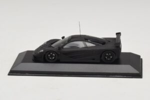 McLaren F1 GTR Prototype Negru Mat Cu Jante Negre Minichamps 1:43 MCLAREN009 Metal - imaginea 4 din 4